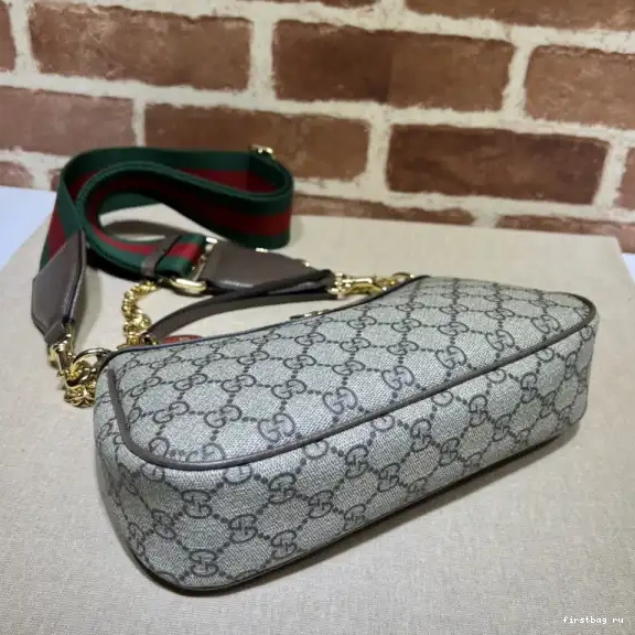 First bag ru shoulder Gucci Ophidia bag-25*15.5*6cm small 0629